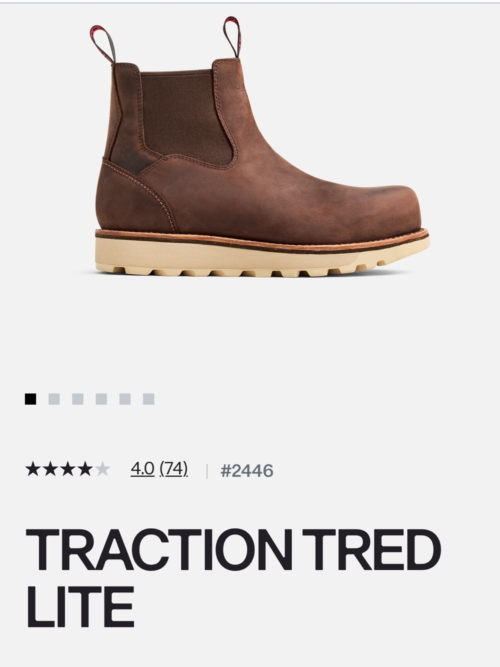 Red Wing Shoes Brown Leather Chukka Boots - Traction Tred Lite